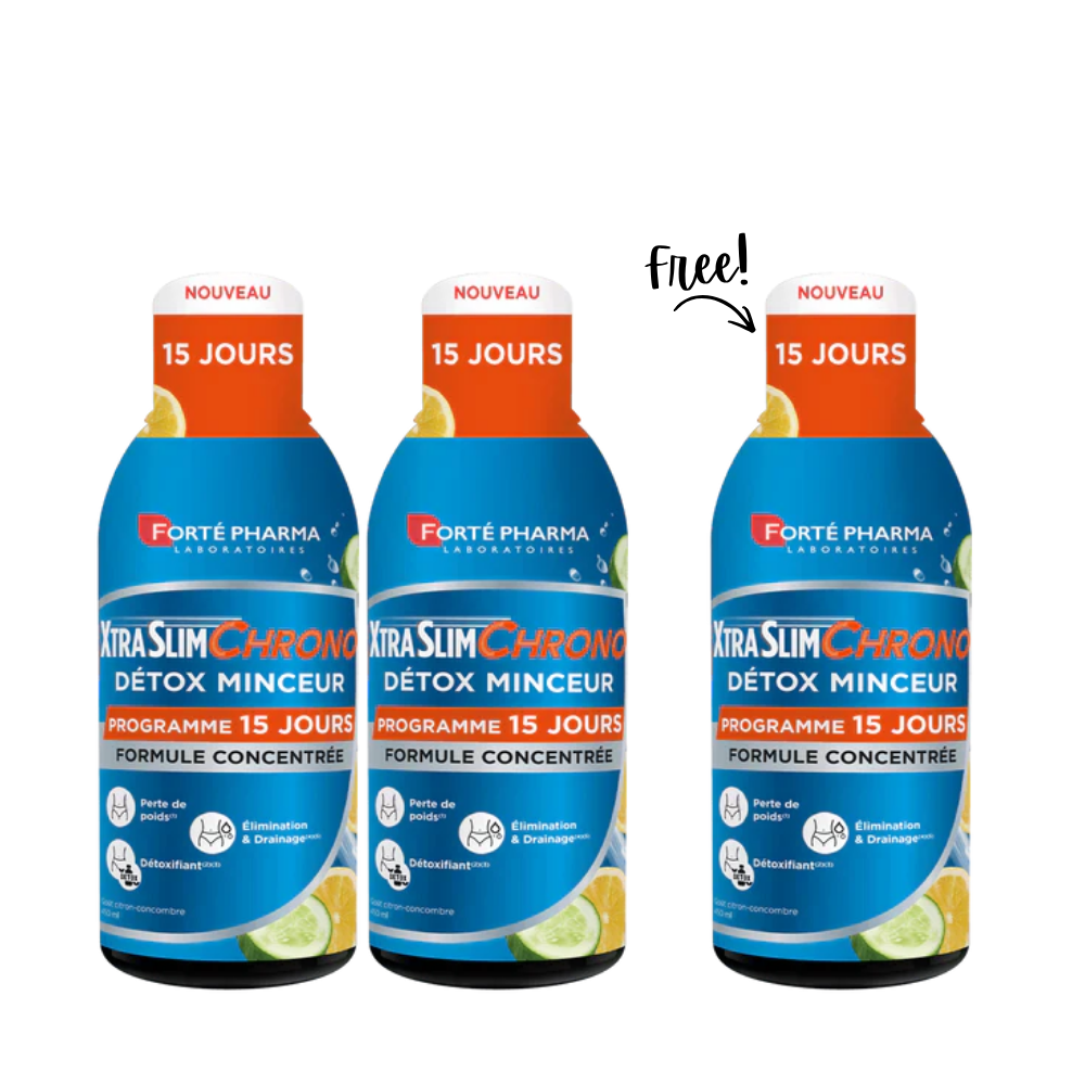 XtraSlim Chrono 15-day Detox 3x450mL | Buy 2 get 1 Free